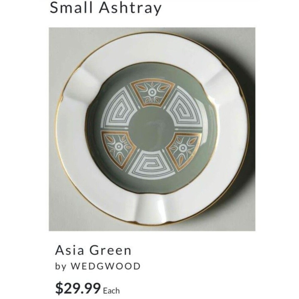 Wedgewood Ashtray Asia Green